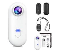 Genérico Stallion Frames Body Camera, Stallionframes Wearable Magnetic Body Camera, with Waterproof Case, Audio & Video Recording, for Cycling, Diving, Pet, Vlogging (White,1080P,Standard)