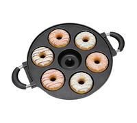 Genérico Stampo Per Ciambelle - Teglia Antiaderente A 7 Fori Alluminio | Per Cake A Sformatura Facile | Per Friggere Ad Aria Forno Cucina Colazione Decorazione Dolci Fatti In Casa, 40x28cm