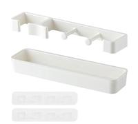 Genérico Stand Rack For Umbrella - Wall-Mounted Entryway Holder | 2-Piece Punch-Free Umbrella Storage Shelf with Adhesive Film, Space-Saving Drainage Rack For Home Office and Apartment Organization