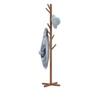 Genérico Standing Coat Rack, Space-Saving, Strong Load-Bearing, Wood Rack