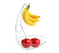 Genérico Standing Vegetable Bowl, Banana Hanger Storage, Elegant Fruit Basket, 15.35x10.63x2.76 Inches, Multi Functional Vegetable Bowl, Organizer, Stylish Solution for Kitchen