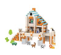 Genérico Stapelblöcke - 6 Zoll Kinderbauklötze Set | Holz Stapelblöcke Spiel - Fördert Kreativität Vorstellungskraft und Eltern Kind Interaktion Ideal für Qualitätszeit und Lernspaß