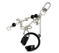 Genérico Star Bag Charm | Cute Musical Theme Ornament | Bow Keychain | for Purse Car Keys Men Women Teen Girls Friend Lady Mother Dad Grandma