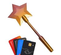 Genérico Star Fairy Wand: Mágica Impresa En 3D con Función De Hacer para Pagar | Tarjetero De Pago En Forma De Estrella para Transacciones Sin Contacto | Accesorio De Cosplay De Fantasía De 14 Pulg