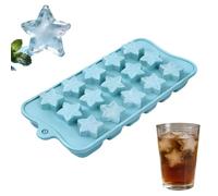 Genérico Star Silicone Mold - 15-Cavity Portable Easy Container, Baking Trays For Hard Candy, Non-Stick Chocolate Sheet, Food Grade Gummy Shape Maker | For Candy Cookie Chocolate Home Kitchen Indoor