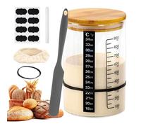 Genérico Starter Jar - Starter Kit | Kit de fermentación de Yogurt para Principiantes | Suministros de Hornear de Pan de reutilización, Jarra de fermentación con Temperatura.