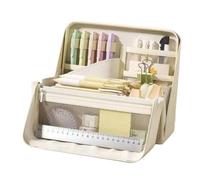 Genérico Stationery Bag Large Capacity Compartmented Stationery Storage