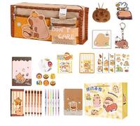 Genérico Stationery Set, Pencil Bag, Animal Design Compartment Organizer Durable Material Convenient Size Practical Design Easy Storage, School Supplies for Students, 8.66x3.94x2.36inches