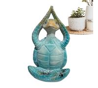 Genérico Statua Da Giardino Della Tartaruga - Statuetta Della Tartaruga Marina | Artigianato per Tartarughe Da Giardino In Resina, Statuetta Yoga Marina, Decorazione