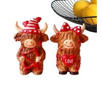 Genérico Statua Di,Ricordo Commemorativo In Resina Lucidata A Mano - Set Decorativo Di Statuine Mucche,per Casa Ufficio Regalo Casa E Interni