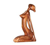 Genérico Statua Yoga Legno Figurina Meditazione Decorazione Femminile Yoga Statuetta Da Giardino Soggiorno Studio Tavolo Galleria Accessorio Zen | per Arredamento Relax Meditativo CASA Ufficio