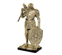 Genérico Statue Decor - Resin Knight Ornament for Home Display | Creative Desktop with Sculpture Accent, Detailed Figurine, Decorative Craft Piece for Nightstand Entryway Balcony Garden Use