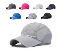 Genérico Stead Trekair Sport Cap, Breathable Mesh Hat,Men Women Quick-Dry Mesh Hat,Adjustable Strap, Sun Protection for Outdoor (Light Gray)