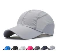 Genérico Stead Trekair Sport Cap - Men Women Lightweight Breathabl Quick-Dry Mesh Hat, Breathable Mesh Breathable Hat,for Pickleball, Tennis, Running, Outdoor. (Light Grey)