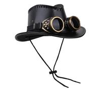 Genérico Steampunk Hats, Hat, Adjustable 22.05x22.83 pulgadas Top Hat Goggles, Costume Accessories for Partity, Festival, Cosplay, Fashion Shows, Masquerade, Vintage gótico Style