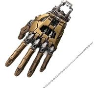 Genérico Steampunk Mechanical Hands Pendant Necklace,Mechanical Bionic Hand Pendant,Movable Finger Robot Hand Pendant Jewels