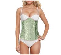 Genérico Steampunk Moldeador Corporal Damas con Jaca, Shapewear Elegante, Estilo Real Corsé Gótico Moldeo con Mangas Sin Huesos Cinturón Fiesta de Disfraces