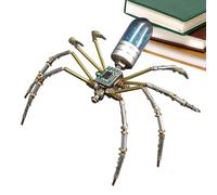 Genérico Steampunk Spider Model, 3D Metal Mechanical Set, 3.94x4.33x1.57 Inches Kit with Durable, Metal Material, Robot Toy with Handmade, Building Activity for School Home Leisure