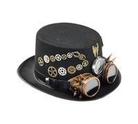 Genérico Steampunk Top Hat - Gothic Victorian Costume | Unisex Felt Design