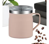 Genérico Steel Mug - Stainless Steel, 4.61x4.13x3.54in Drinking Container Portable | Vacuum-Insulated Temperature Retention Coffee Mug, Travel Cup For Office, Students, Gym, Camping, Hiking, Picnics