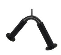 Genérico Steel Tricep Handles - Row Bar with Rubber Grip, Exercise Attachment Tool for Conditioning, Workout Equipment Set with Support, Fitness Supply Style, Bar for Back, Seated, Weight Training