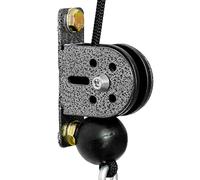 Genérico Steel Wheel Fixed Bearing Pulley Block - Silent Ground Sheave | Wire Rope Guide Pulley For Hoisting Systems Exercise Clothesline Home Garage