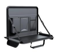 Genérico Steering Wheel Tray, Car Desk, 17.32x12.2x16.54 Inches Foldable Table Design Vehicle Interior Organizer, Auto Portable Workstation for Eating Snacks, Watching Videos, Driving & Passenger Use