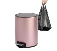 Genérico Step Open Trash Can - Stainless Toilet Bin | Bathroom Accessories with Slow Close Lid, Waste Baskets for Restrooms, Waste Bin, Bathroom Bins for Restaurant, Dorm and Apartment