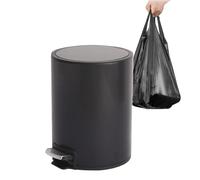 Genérico Step Open Trash Can - Stainless Toilet Bin, Bathroom Accessories with Slow Close Lid, Waste Baskets for Restrooms, Waste Bin, Bathroom Bins for Restaurant, Dorm and Apartment