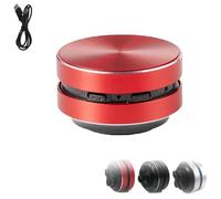 Genérico Stickatune Speaker, Stick Tune Mini Portable Speaker, Surface Vibration Technology Speakers with Suction Cups, Waterproof Shower Sound Machine for Home, Outdoor, Travel (Red)
