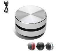 Genérico Stickatune Speaker, Stick Tune Mini Portable Speaker, Surface Vibration Technology Speakers with Suction Cups, Waterproof Shower Sound Machine for Home, Outdoor, Travel (Silver)