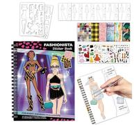 Generico Sticker Dress up,Coloring Dress-up Stickeer Set | Interactive Educattional Toys for Presschool Kids Teens Boys Girls Teachers Classroom Home Travel Playtime