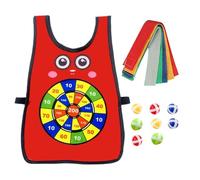 Genérico Sticky Ball Target Vest - Washable Throwing Game, Adjustable Fit Toy | Child Youth Family Reunions Outdoor Indoor Lawn School PE Park Beach Entertainment Support for Kids Fun Activities