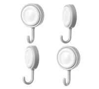Genérico Sticky Wall Hooks - 4 Pieces Adhesive Shower Hooks, Adhesive 360 Degree Rotating Hanger, Home Storage Hanger For Cabin House Nursery Bathroom Lake Yard Shower Kitchen Summer Bedside