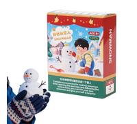 Genérico Stocking Stuffers, Christmas Building Kit, Foam Snowman Activity, Easy Peel and Stick Assembly, Keeps Children Engaged Quietly, Educational Toys Category, Mini Size for Family Class Party