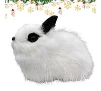 Genérico Stofftier Häschen Puppen | Realistische Plüschfigur Tischdekoration - Kuschelhasen Modell Sammelfigur Für Couch Bett Wohnzimmer Schlafzimmer