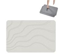 Genérico Stone Bath Mat,Diatomaceous Earth Shower Mat,Non-Slip Absorbent Quick Drying Floormat,Multifunction Luxurious Diatomite Stone Mat for Bathroom,Living Room,Dining Room,Kitchen,Toilet