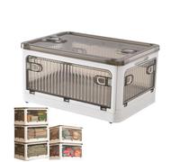 Genérico Storage Bin - Box, Stackable 28-Quart Closet Organizer Lid | 15.75x11.22 Inches | Foldable Storage Bins Foldable Storage Container | Wheels Rolling Box Unit For Home Dorm Pan