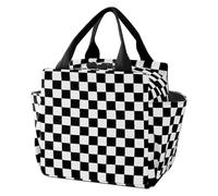Genérico Storage Box Tote - Large Capacity Portable Corduroy Carrier, Reusable Zipper Container, Insulated Prep Carry Holder, Work Travel Kids Women Men Organizer, 9.84 x 9.84 x 7.08 Inch S