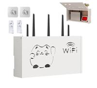 Genérico Storage | Fortune Cat Hollow Hider - Space-Saving, Cute WiFi Organizer for Home, Living Room, Dormitory