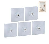 Genérico Storage Knob, Towel Bathrobe Holder, Kitchen Implement Organizer, Waterproof Backing for Shower Use, Installs Instantly on Tile Glass, Home Office Apartment Essential, Clear Finish