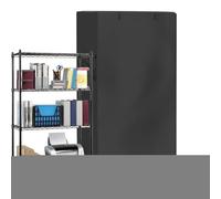 Genérico Storage Shelf Cover, Portable Windproof Wire Rack Protector, Rolling Organizer Coverage for Shelving Units Doors Clothes Garage Warehouses Bedroom Closet and Organization
