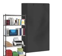 Genérico Storage Shelf Cover, Portable Windproof Wire Rack Protector, Rolling Organizer Coverage for Shelving Units Doors Clothes Garage Warehouses Bedroom Closet and Organization
