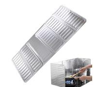 Genérico Stove Oil Baffle, Grease Shield plegable para Stove, Cooking Splatter Screen, Heat Resistant Oil for Kitchen, Wall Protection, Efficient Camping Use, 12,8 x 33,07 pulgadas