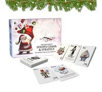 Genérico Strategy Board Game - Christmas Card Activity, Fun Holiday Games with Engaging Challenges, Seasonal Entertainment Pack for Festival Celebrations Family Parties Company Events Home 5.91in
