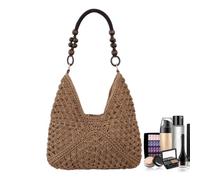 Generico Straw Beach Bag - Bohemian Shoulder Bags, Handwoven Casual Handbag, Lightweight Summer Tote | Stylish For Women Ladies Girls Wives Mothers Travelers Seaside Poolside Picnics Concert Vacation