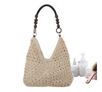 Generico Straw Beach Bag - Bohemian Shoulder Bags, Handwoven Casual Handbag, Lightweight Summer Tote | Stylish For Women Ladies Girls Wives Mothers Travelers Seaside Poolside Picnics Concert Vacation