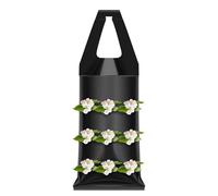 Genérico Strawberry Grow Bags, Flower Pouch with 9 Slits - Vertical Mounted Strawberry Planter with Handle, Upside Down Planting Bag