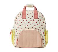 Genérico Strawberry Print Backpacks, Kids Fruit Pattern Canvas Bag, Cute Strawberry Bags, Multifunctional Girls Backpack for School, Running, Hiking and Daily Use, 8.66x3.15x10.63 pulgadas