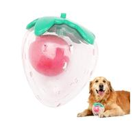 Genérico Strawberry Squeaky Dog Toy - Strawberry Shape Dog Toy | Interactive Puppy Chewing Tools | Interactive Puzzle | Small Squeaky Boredom Relieving Supplies For Pets